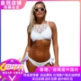 Giải phóng mặt bằng trạm bikini gợi cảm ren khâu rỗng eo thấp tie tie áo tắm 410224 - Bikinis áo tắm kín đáo