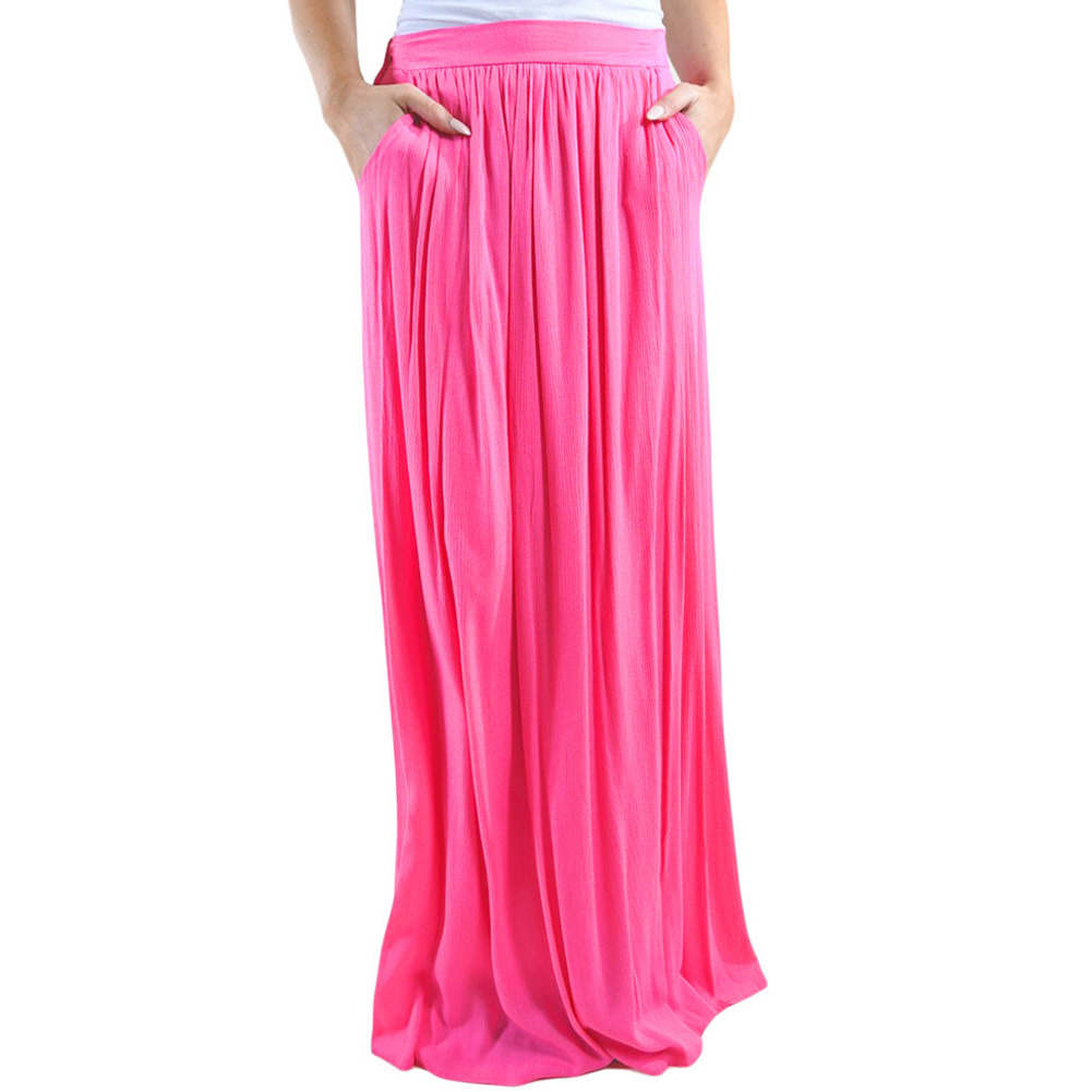 马克西礼服腰围有伸缩带有里布褶皱长款大码半身裙65091|ruв категории Женская одежда, юбка - от Buy2taobao.com для оказания профессиональной услуги покупки агента Taobao