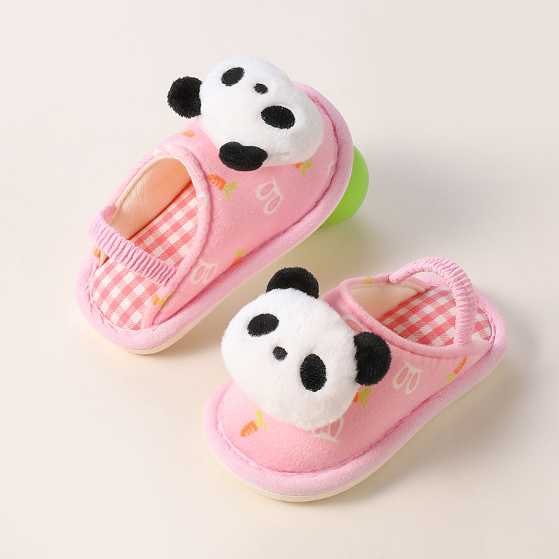 宝宝布拖鞋儿童防滑室内婴儿幼儿1到3岁2包头地板男女宝秋冬舒适