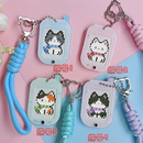 钥匙扣材料包 双面绣挂件 手工卡通小猫2 套件手工 法国DMC十字绣