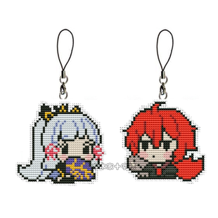 原神十字绣小件挂件钥匙扣迪卢亮 神里凌华 双面绣公仔材料包