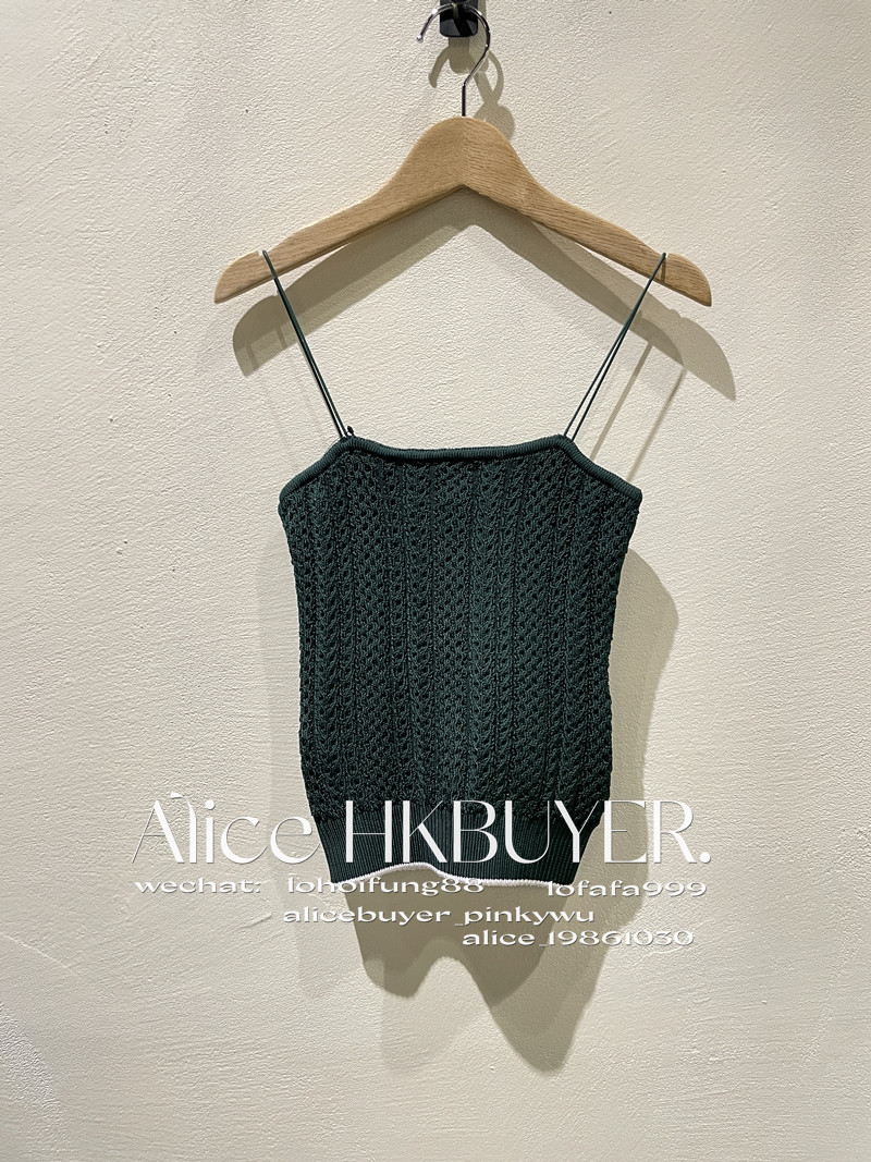 爱丽丝香港 jacquemus 24春夏 细肩带纯色背心 到付