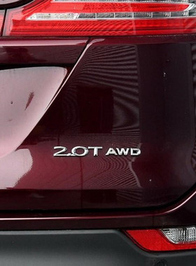适用于锐际尾标AWD标贴2.0T排量标贴4WDST车标改装标中网ST标