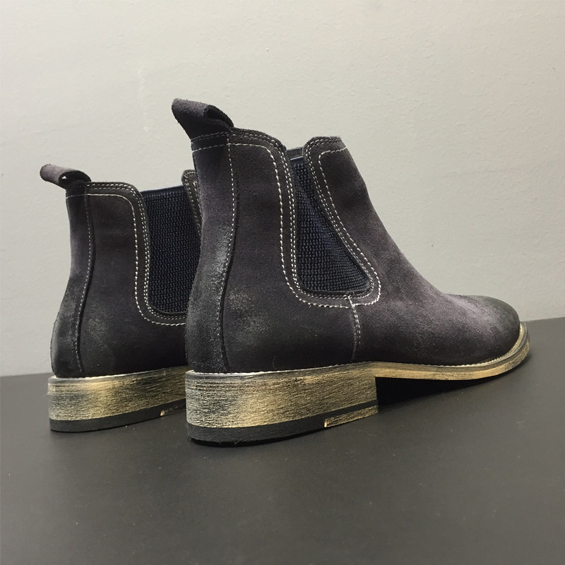 CHELSEA BOOTS MENS BOOTIES FALL|WINTER 2023 NEW MENS SHOES COLOR ERASE VINTAGE CASUAL SHOES JAPANESE LEATHER WORKWEAR BOOT TREND