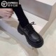 女2025新款 春季 百搭黑色jk单鞋 英伦风厚底小皮鞋 松糕乐福鞋 ins潮