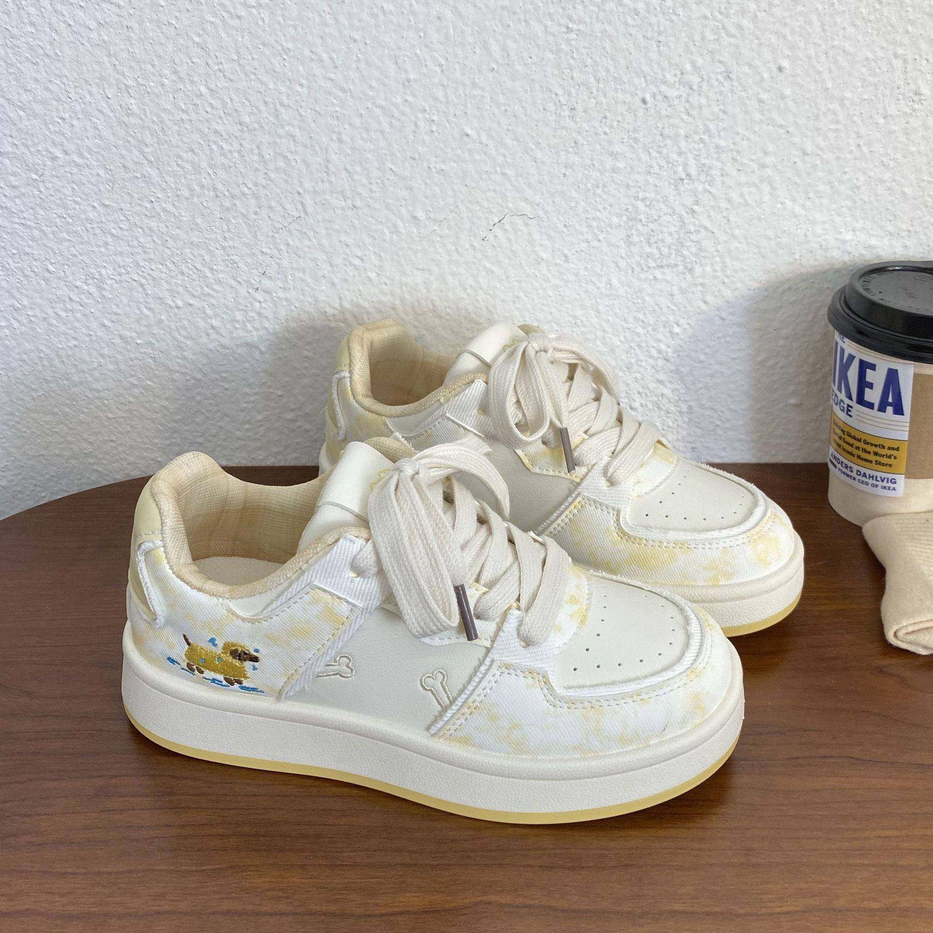 小众板鞋女2025新款秋季配裙子学生运动休闲时尚厚底百搭小白鞋女,女鞋,休闲板鞋,淘宝优惠券,粉丝福利购,淘宝优惠卷