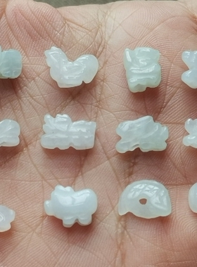 diy冰种生肖吊坠手机绳散珠