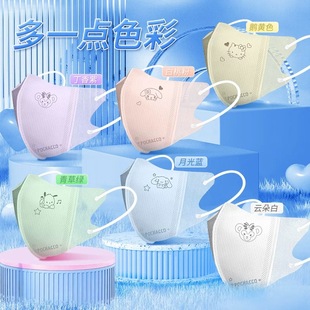 不花妆女高颜值时尚 显脸小时尚 口罩 轻薄透气3d立体独立装 2024新款