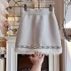 2025年秋冬韩国设计感重工镶钻拼接毛毛针织加厚半身裙a字短裙女