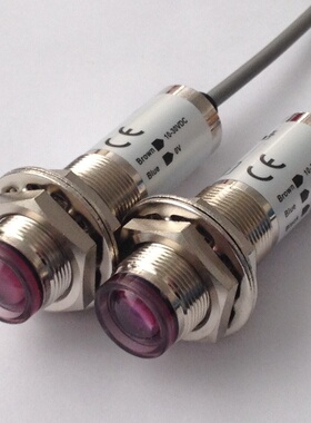 AOTORO光电开关ER18M-DS30C1/B1/C2/B2漫反射 ER18-5C1/5DL对射