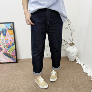 新款 长裤 大码 牛仔裤 女 250斤胖mm宽松显瘦弹力休闲老爹裤 2025秋季