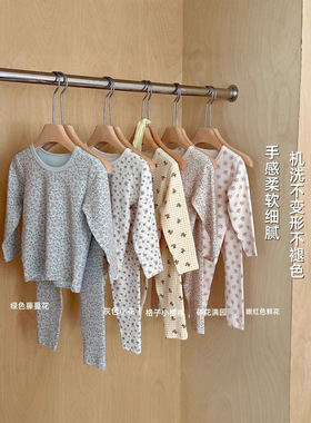 2025秋冬新品无骨秋衣秋裤儿童A类纯棉睡衣卡通家居服套装