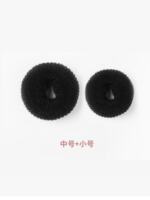 Children's bun hair hoop, girls' black hair bun magic tool, doughnut hair bun, little girls' simple wig and hair accessory thumbnail 8