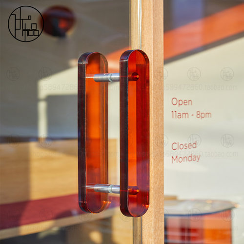 亚克力玻璃门水晶大拉手