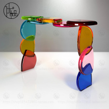 轻奢亚克力玄关柜多色靠墙门厅玄关台现代客厅艺术水晶装饰条案桌