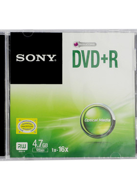原装正品索尼单片 dvd+r碟装 空白刻录光盘DVD-R 4.7G 盒装