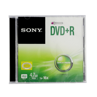 原装正品索尼单片 dvd+r碟装 空白刻录光盘DVD-R 4.7G 盒装