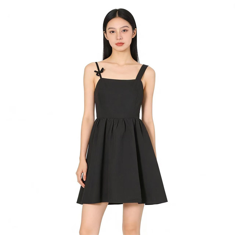 SP系列-气质黑色蝴蝶结吊带连衣裙P150/P209/P486,女装/女士精品,连衣裙,淘宝优惠券,粉丝福利购,淘宝优惠卷