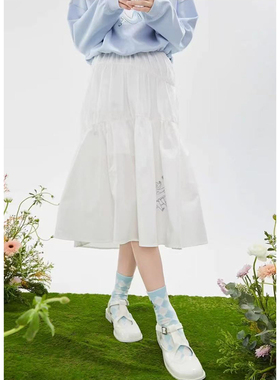 SP系列-纯棉气质卡通印花半身裙P184/P284