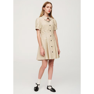 恋 女装 小众法式 娃娃领高级感时尚 连衣裙E69 设计感衬衫