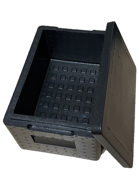 10L海鲜牛羊肉水果生鲜礼盒EPP黑色保温箱物流泡沫箱早餐店包子铺