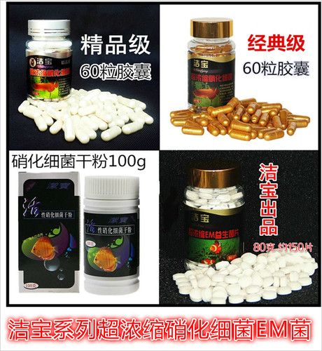 包邮洁宝超浓缩活性硝化细菌胶囊EM益生菌乳酸菌芽孢杆酵母菌干粉