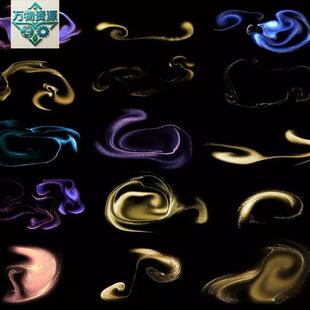 高端轻奢金色金粉金沙质感黑金背景元素纹理底纹PS设计素材PNG图