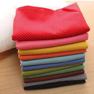 包邮棉麻豆豆水玉波点点子全棉布面料衬衫抱枕连衣裙手工diy布料