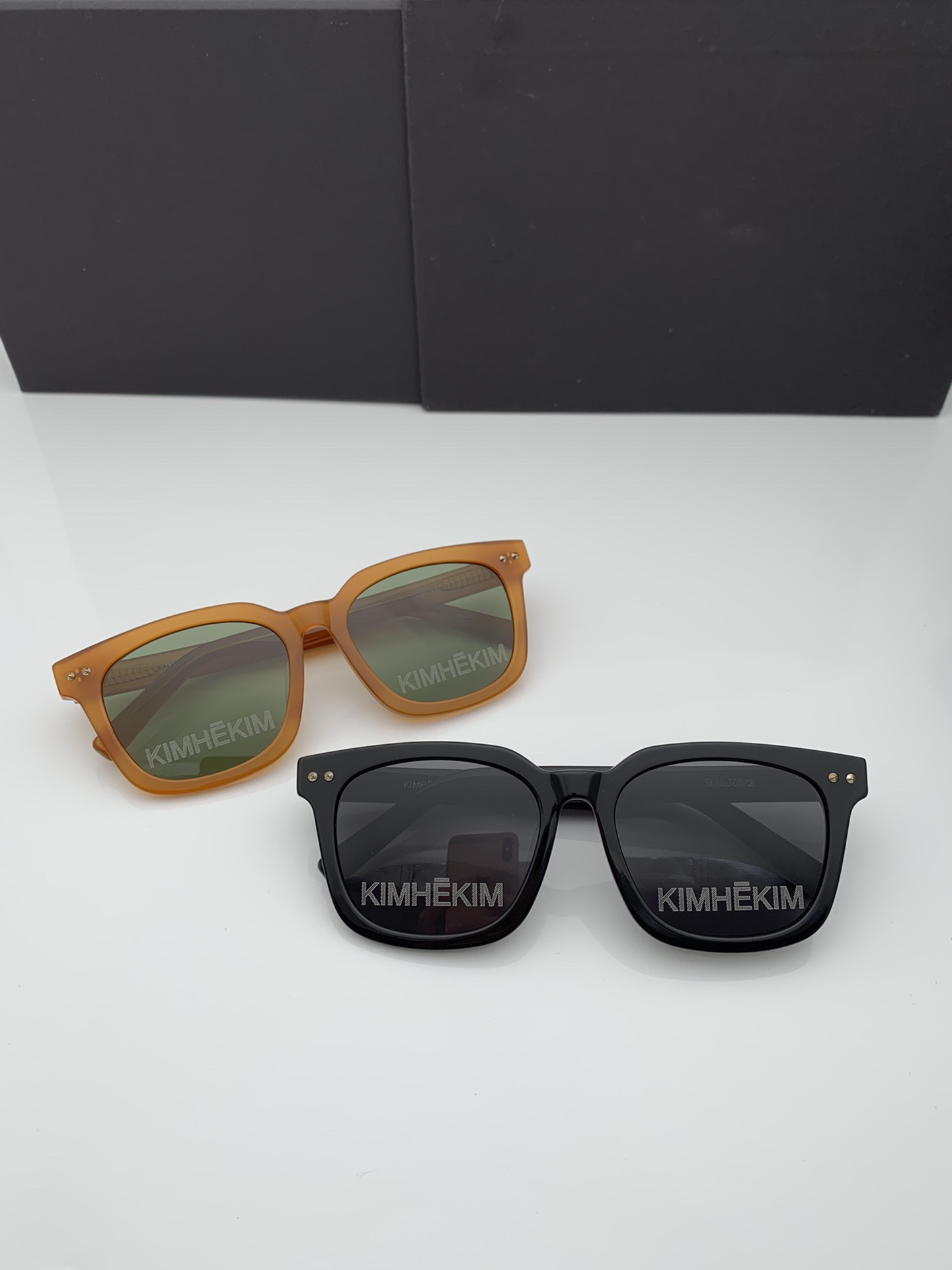 GM 新款墨镜女潮kimhekim网红复古茶色大脸显瘦太阳眼镜防紫外线