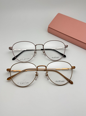 JillStuart吉丝图特眼镜架新款圆形超轻钛架近视眼镜框 JL33049