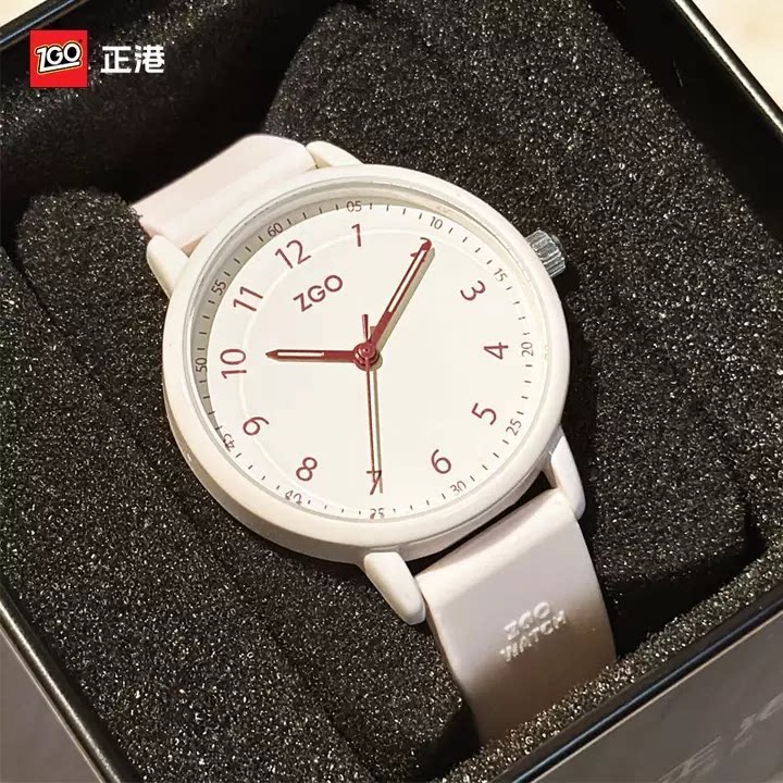 正港ZGO女学生静音考试石英手表图片