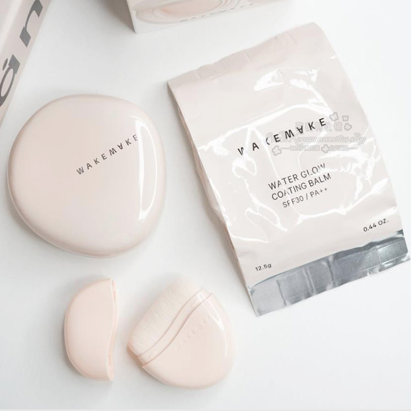 韩国WAKEMAKE保湿遮瑕粉底膏气垫