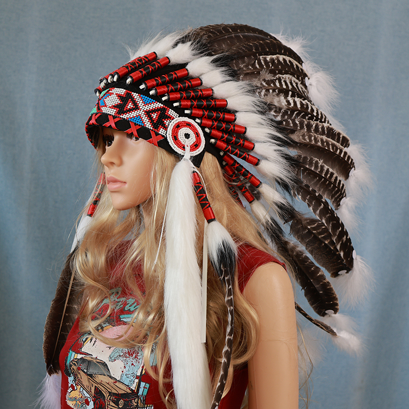 印第安羽毛头饰演出走秀拍摄道具