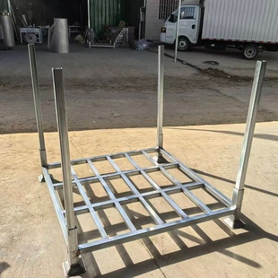 钢制焊接式仓储货架可堆垛免打孔工厂仓库堆垛架镀锌架承重1000kg
