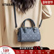 星期六新款 2025流行波士顿包包单肩斜挎包女百搭复古手提小包爆款