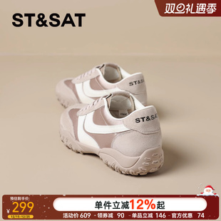 女鞋 德训鞋 2025春季 新款 星期六爆款 厚底百搭轻便休闲阿甘鞋 时尚