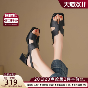 外穿舒适不累脚罗马鞋 星期六法式 玛丽珍鞋 女2025新款 超火绝美凉鞋