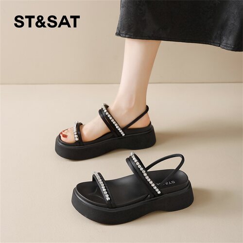星期六2026新款夏季厚底凉鞋