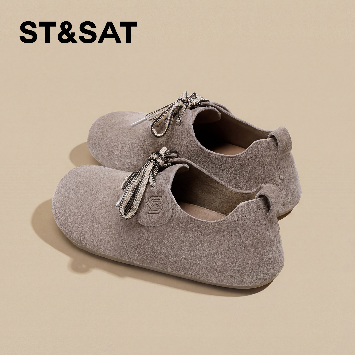 星期六勃肯鞋女2026年新款春季系带平底全包一脚蹬懒人外穿休闲鞋,女鞋,勃肯鞋/软木鞋,淘宝优惠券,粉丝福利购,淘宝优惠卷