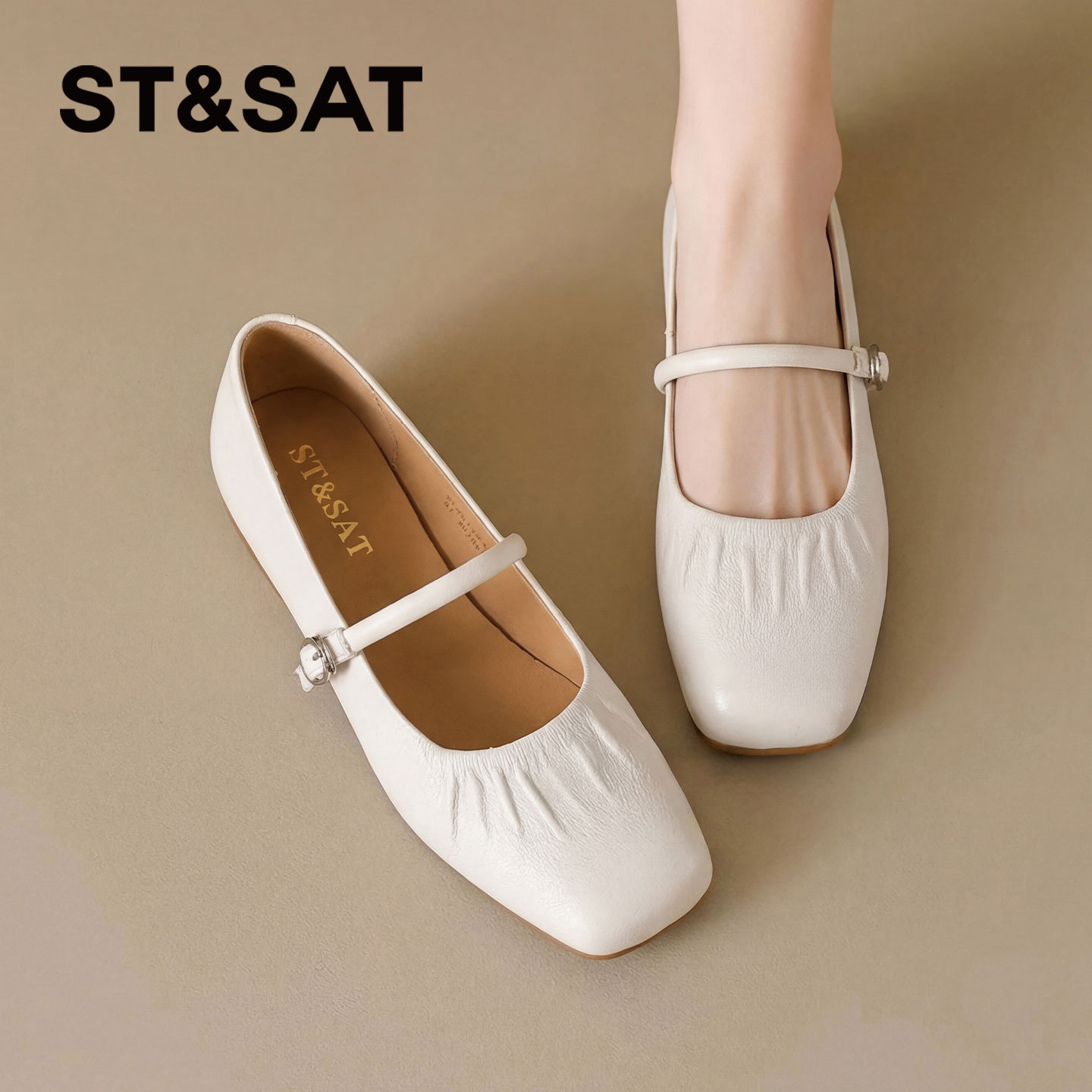 星期六方头单鞋女2026新款鞋子夏季法式绝美玛丽珍女鞋百搭配裙子