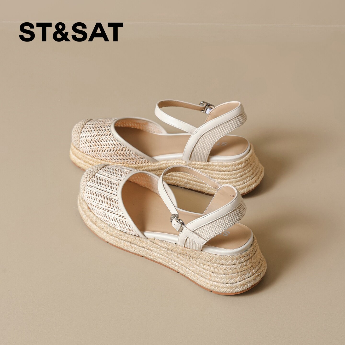 星期六编织渔夫凉鞋女款2026夏季新款透气轻便不累脚休闲凉鞋爆款