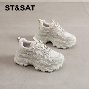 星期六老爹鞋女春季新款轻便增高厚底鞋女士休闲运动鞋子爆款女鞋