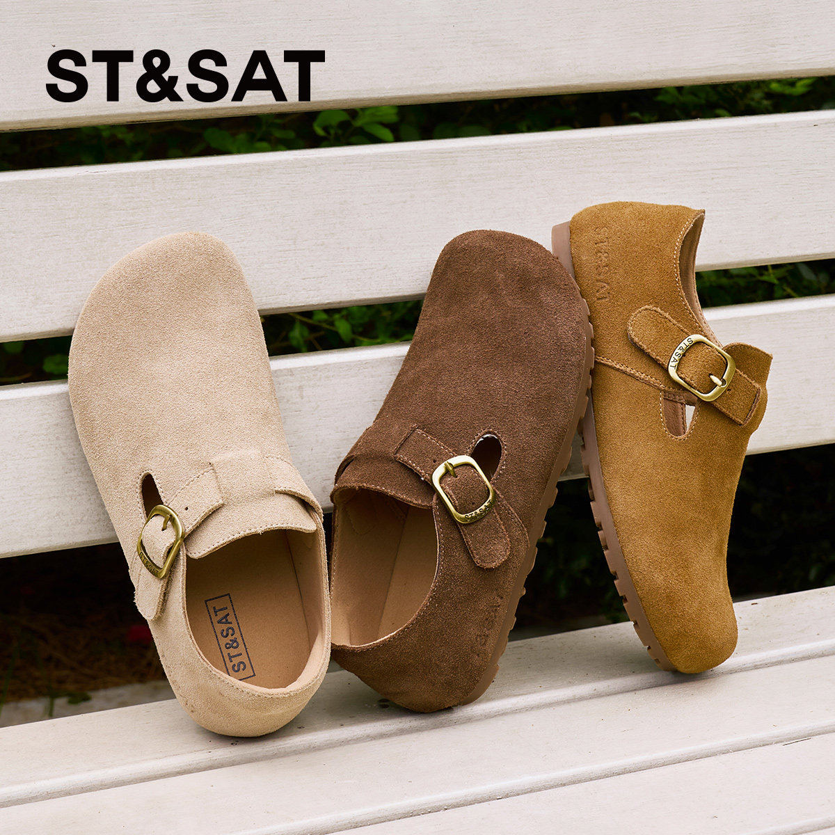 星期六儿童鞋新款春季女童勃肯鞋软底豆豆鞋女孩休闲平底时尚单鞋