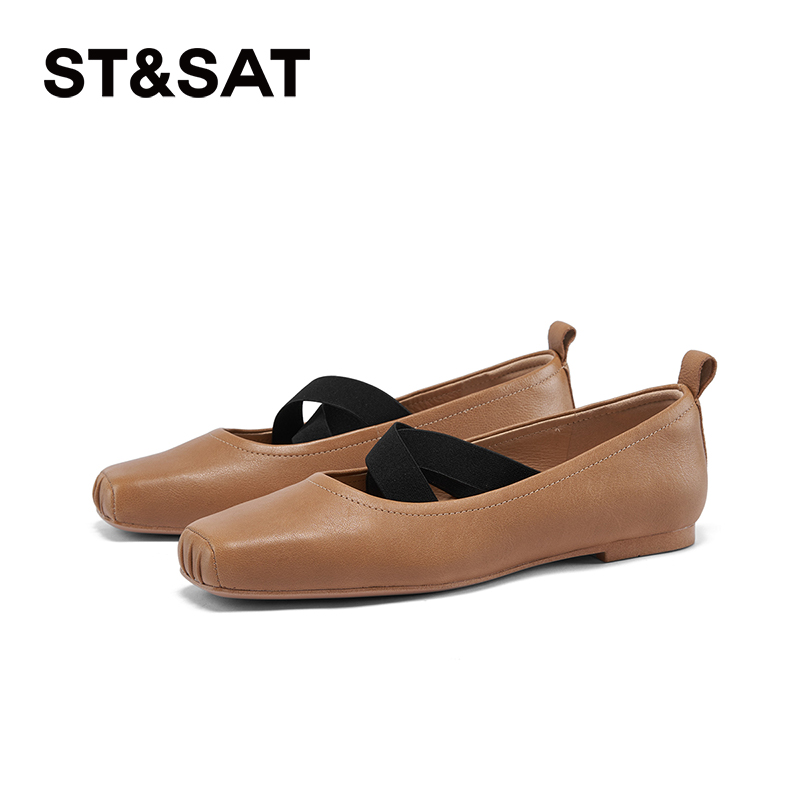 星期六玛丽珍鞋春秋新款芭蕾舞鞋优雅甜美约会女鞋SSC311126A