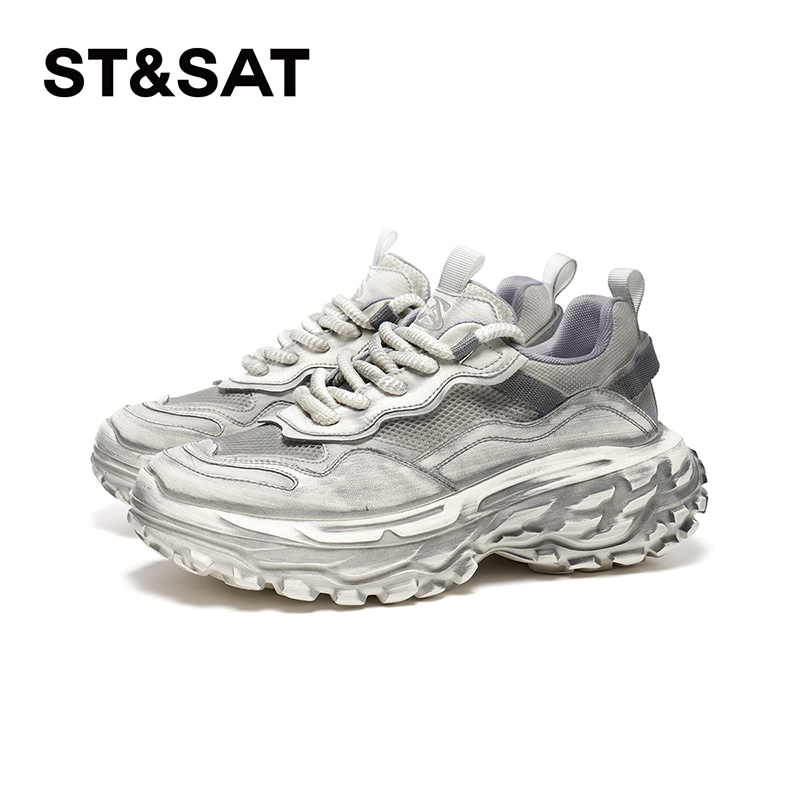 星期六时尚运动鞋2025秋季新款休闲厚底增高老爹鞋男SSD3122027