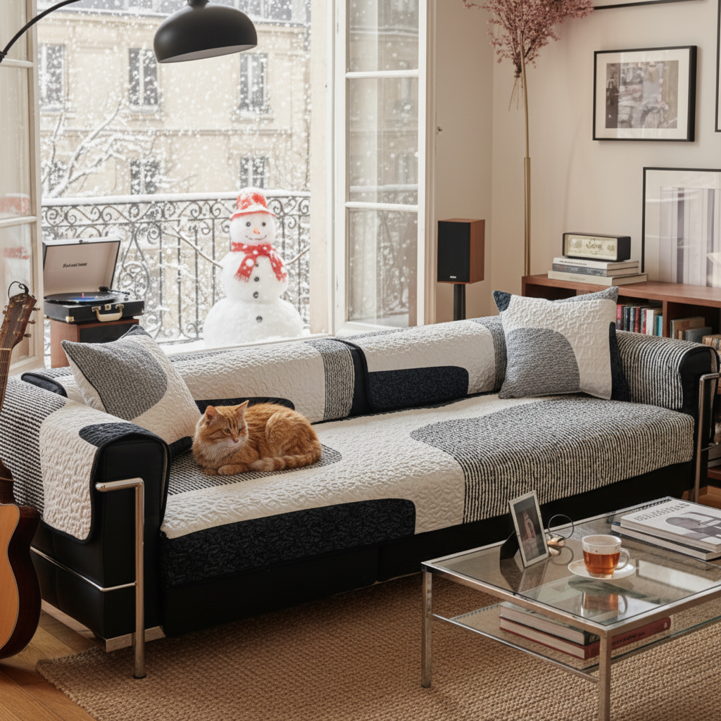 莫耐河北欧现代黑白时尚沙发垫几何条纹沙发防滑坐垫套罩盖巾定制,居家布艺,沙发垫,淘宝优惠券,粉丝福利购,淘宝优惠卷