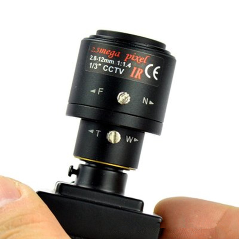 航拍fpv800线高清广角2.8~12mm变焦摄像机红外