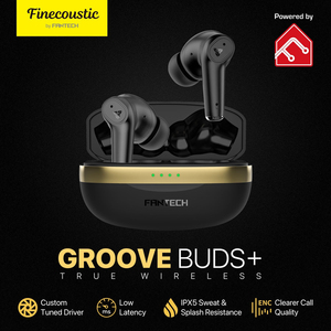推荐FANTECH GROOVE BUDS+全新蓝牙入耳式 尾货蓝牙5.2 带enc降噪