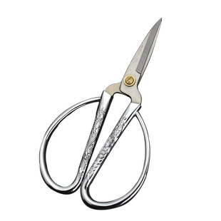 金达日美龙凤合金剪刀合金强力剪刀 银色不锈钢剪刀 锋利尖头剪子