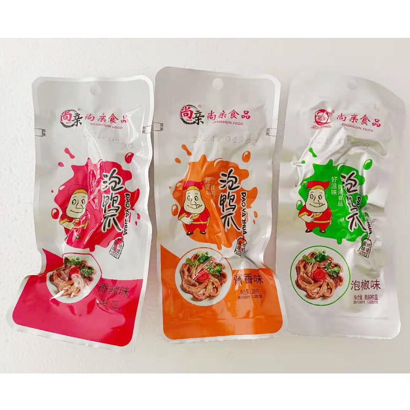 龙岩特产 永定下洋尚亲泡泡爽鸭爪鸭掌泡椒鸭爪卤味真空装 包邮